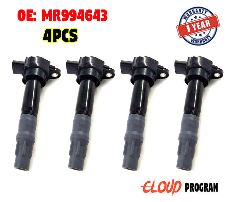 4 Ignition Coils MR994643 for Mitsubishi Eclipse Galant Lancer Outlander 2.4