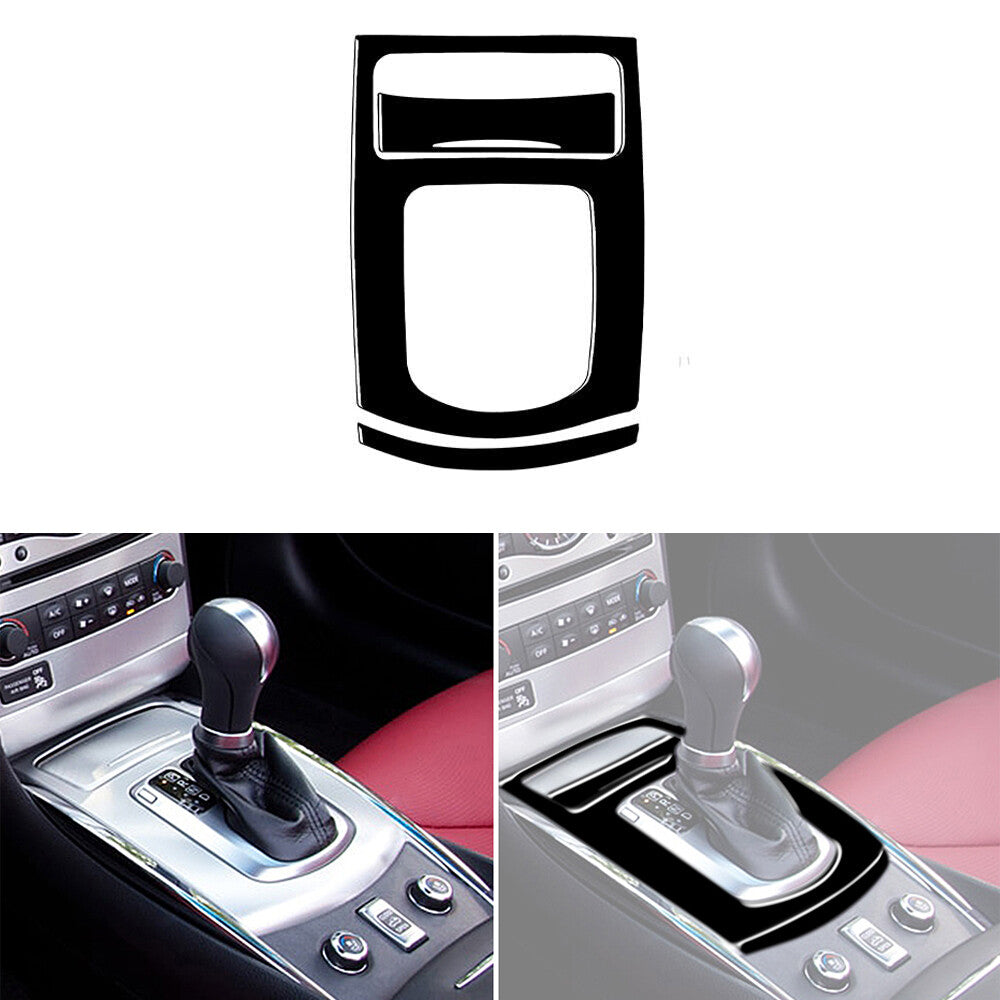 3Pcs Piano Black Internal Gear Shift Plate Cover Deco for Infiniti G37 2010-2013