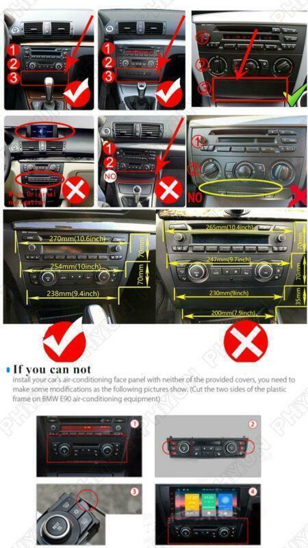 9 Android 10.1 Car Stereo Radio for BMW 1-Series E88 E82 E81 E87 Auto AC 2+32G