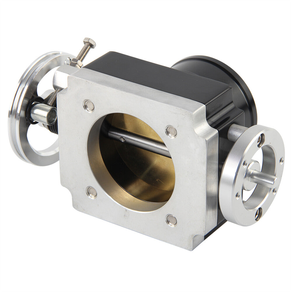 Universal 65mm 2.5 Throttle Body CNC Billet Intake Manifold High Flow Aluminum