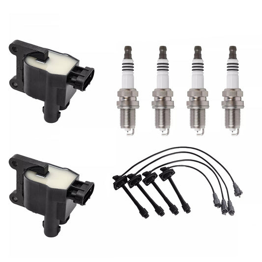 Ignition Coil Accessories Kit W/CoilsWireSpark Plugs for Toyota RAV4 98-00