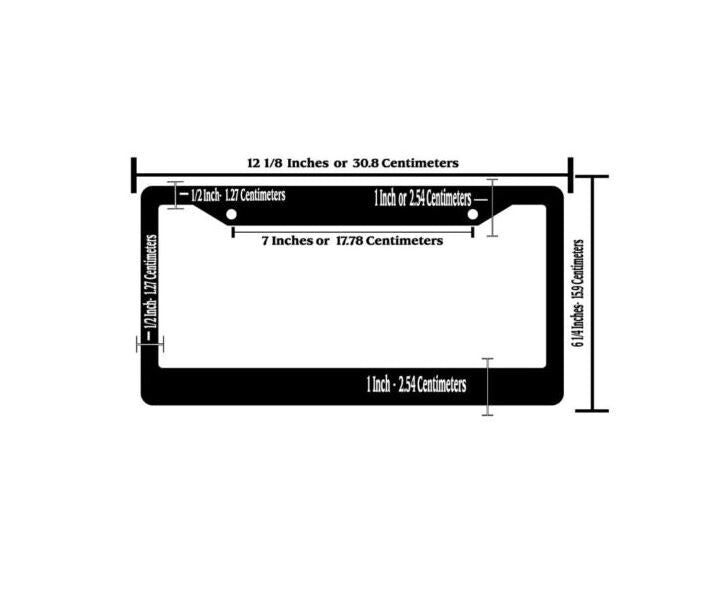1 piece of car license plate frame cover for rear boot, 1 piece of custom color for Buick .