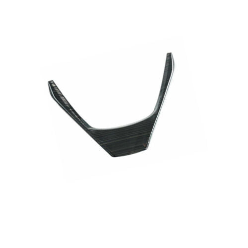 Black Titanium Inner Steering Wheel Decor Cover Trim for Toyota RAV4 2013-2018