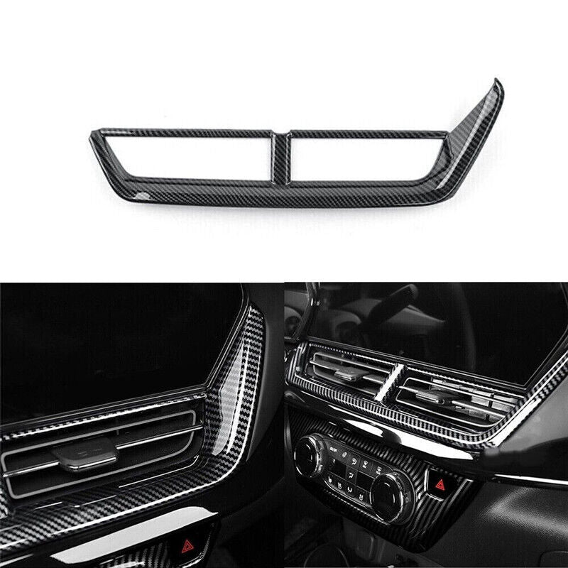 Carbon Fiber Center Air Outlet Vent Cover Trim for Chevrolet Trax 2023 2024 2025
