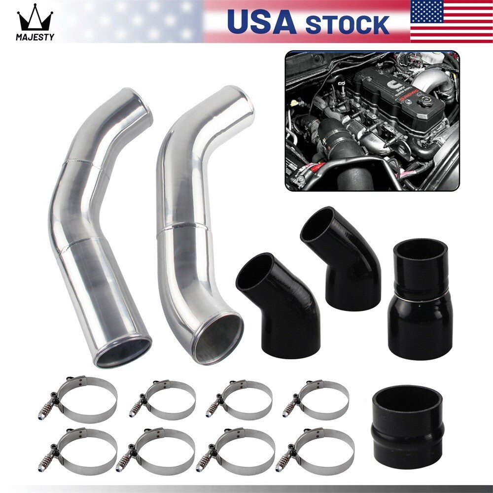 3.5'' Aluminum Polished Intercooler Pipes for 2013-2018 for Ram 6.7L Diesel