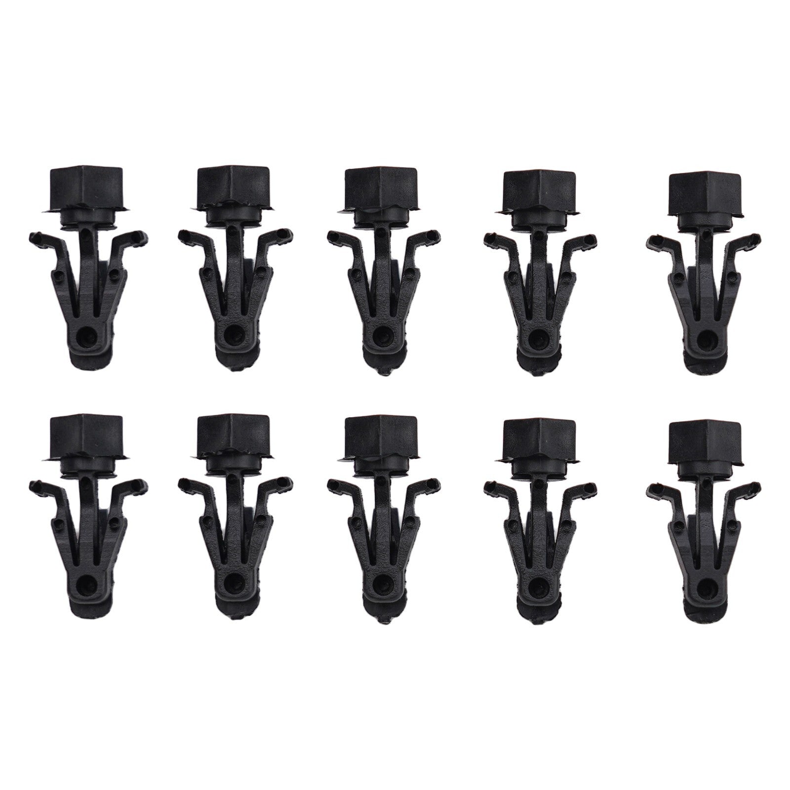 10x Car Bumper Grille Retainer Fastener Clips Bumper Hood Clips for Nissan /Black