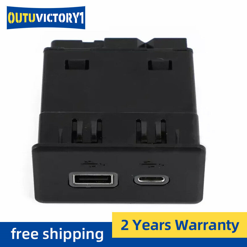 Receiver for Universal USB and USB-C Ports, Black, 13529873, 19-2022, JMC for Chevrolet for Cadillac