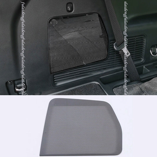 for Ford Explorer 2020-2022 Black Steel Rear Door Trunk Audio Speaker Cover trim
