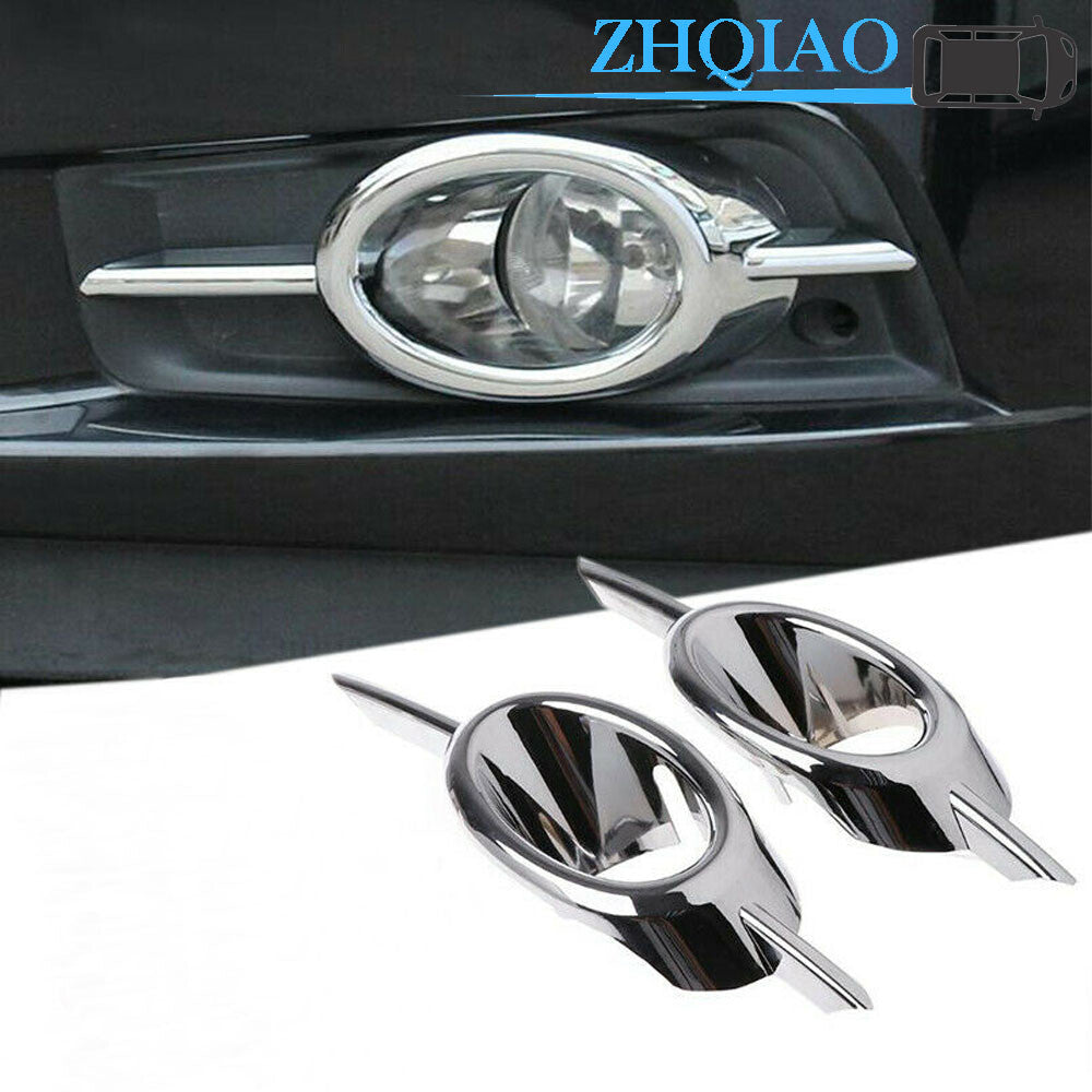 2x Chrome Front Fog Lamp Decorative Cover Trim Fits for Chevrolet for Cruze 09-14