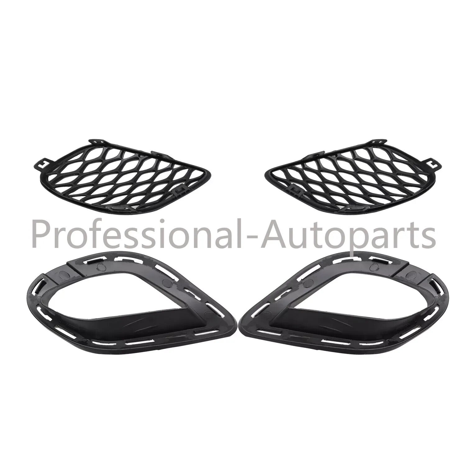 Set of 4Pcs Bumper Fog Lamp Cover Bezel Bracket for Dodge Charger 2015-2020