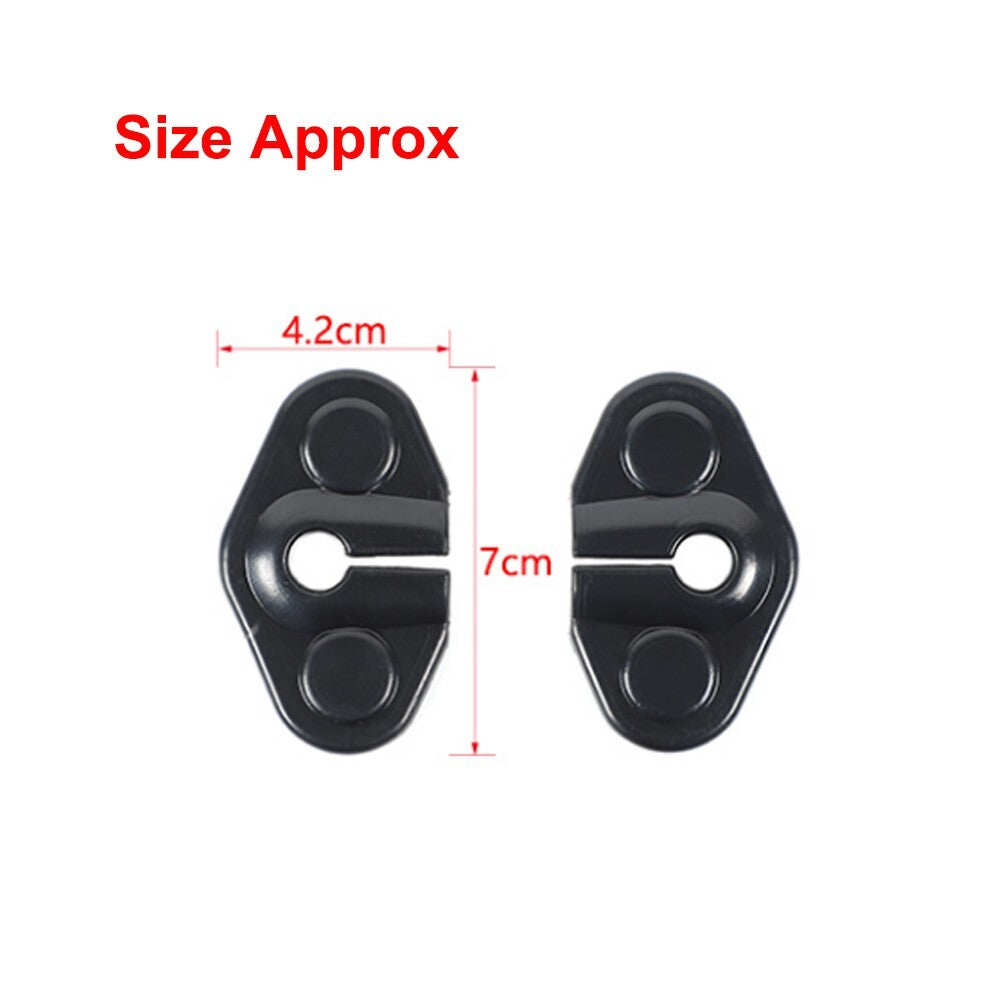 Door Lock Buckle Cover Protective Cap Trim for Chevrolet Camaro 2010-2015 Black