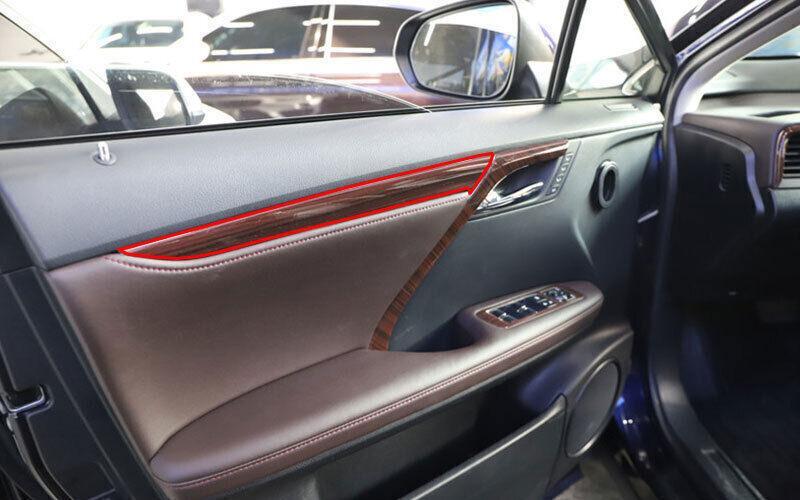 Wood grain interior door panel trim protector for Lexus RX350 450h 2016-2022