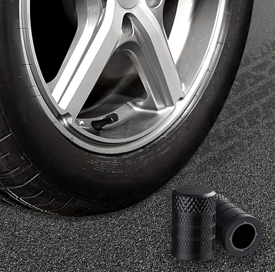 4-piece universal silver tire valve cover rod air dust cover for Lexus