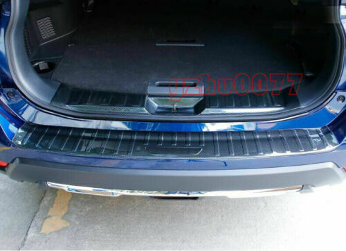 2P for Nissan Rogue 2017-2020 Carbon Fiber Rear Bumper Guard Sill Plate Cover