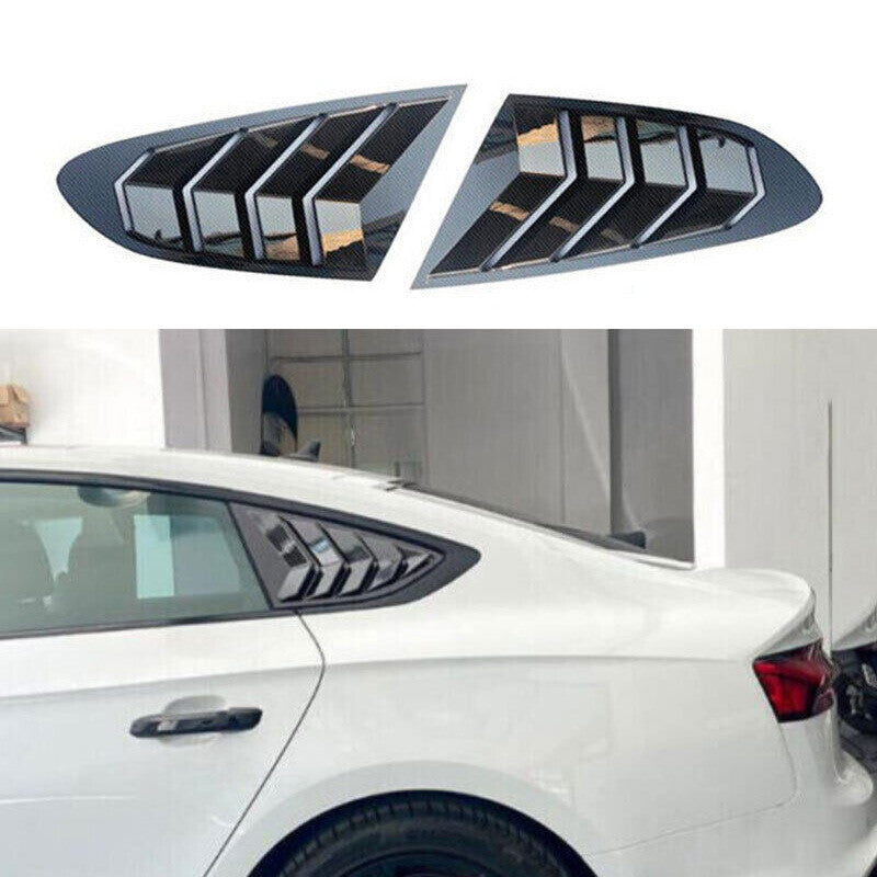 Window Scoop Louver for Audi A5 2017~2022 Carbon Fiber Side Vent 2PCS Cover Trim
