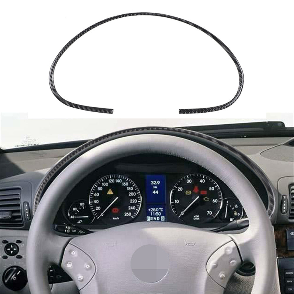 Carbon Fiber Dashboard Speedmeter Panel Trim Fit for Benz C Class W203 2005-2007