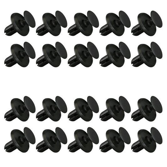 10-Piece Pack of Gray Hooded Decorative Panel Molded Clips and Rivets for Honda