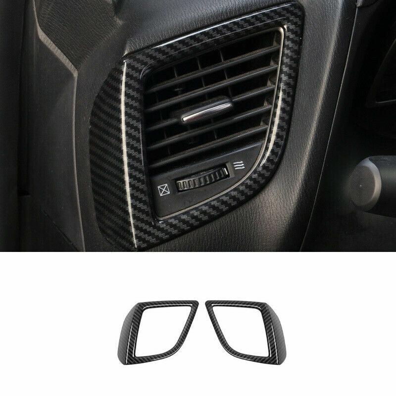 for Mazda 3 Axela 2014-2018 ABS Carbon Fiber Dashboard LR Air Outlet Vent Trim