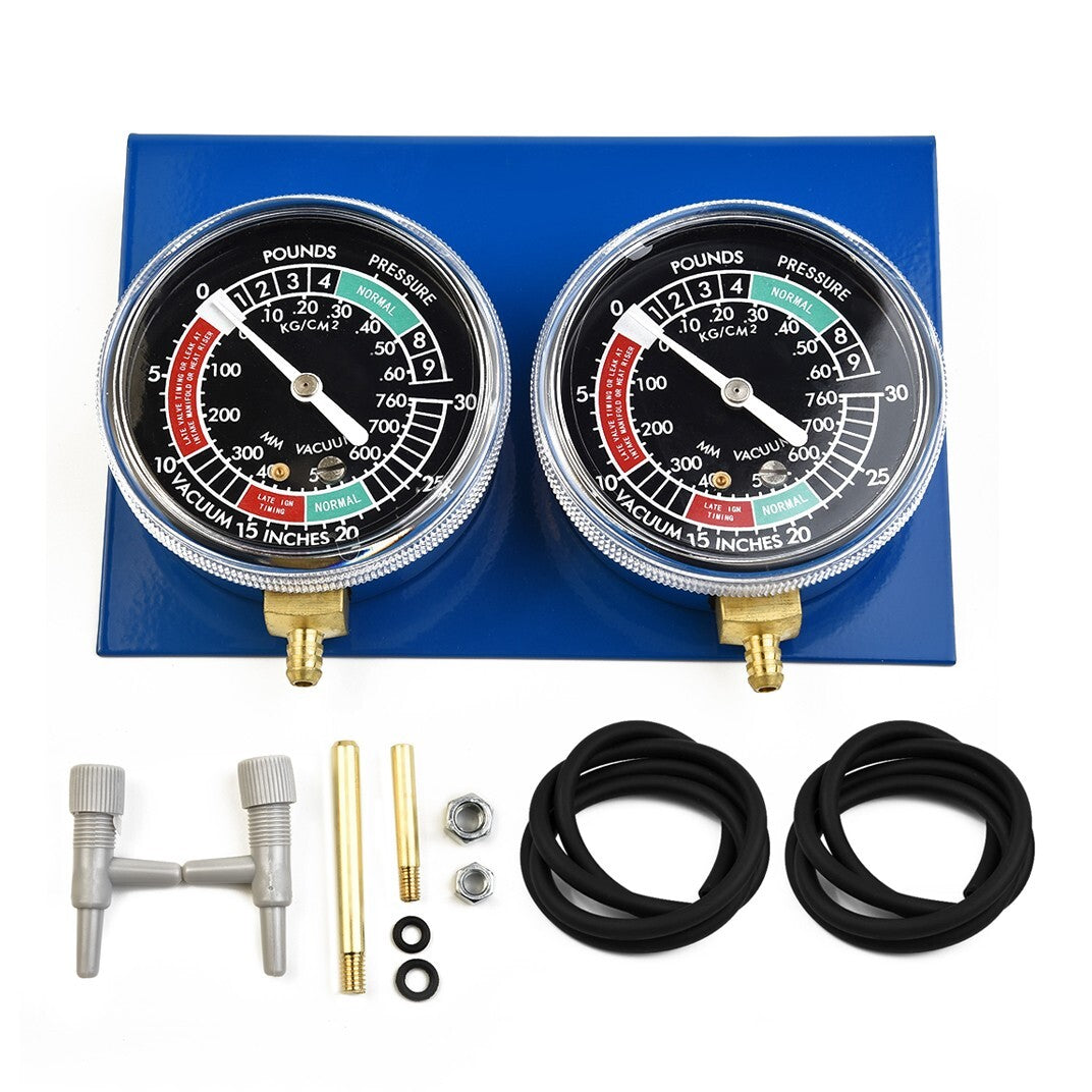 2 Motorcycle Carburetor Vacuum Gauge Balancer Synchronizer Fits For 2-cylinder