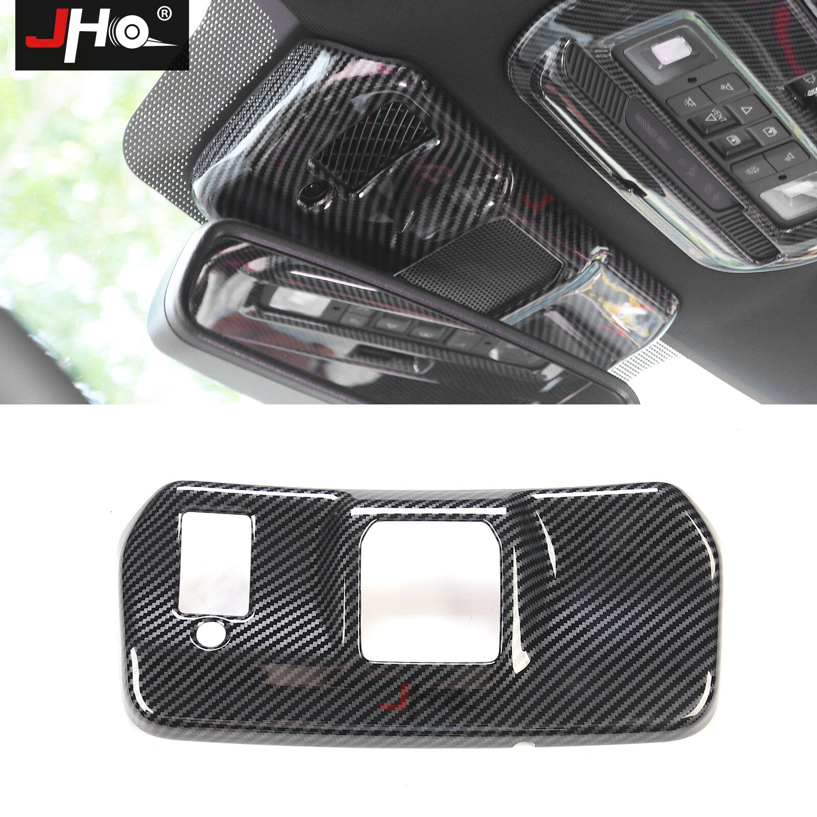 Inner Rearview Mirror Bracket Panel Trim Cover for Ford F150 202 Carbon Fiber US