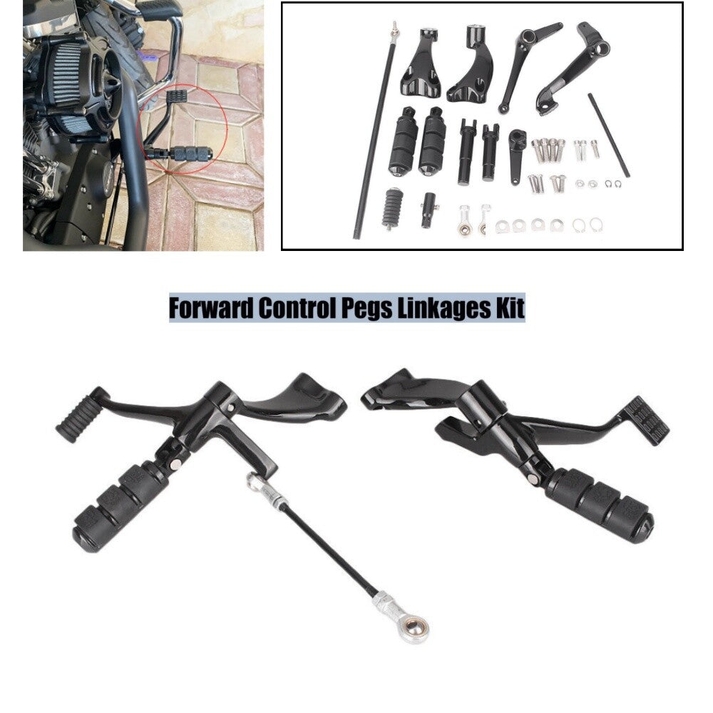 Forward Controls Foot Pegs Linkages Levers for Harley Sportster 1200T 883 16-22