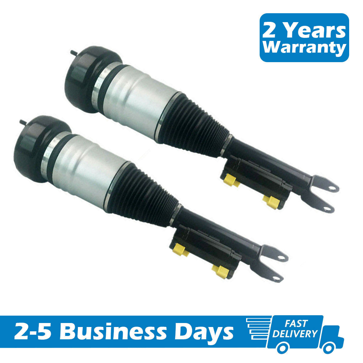 A pair of front air suspension struts (ADS) are suitable for Mercedes-Benz W205, C63, C63S, C200, and 2013 models.