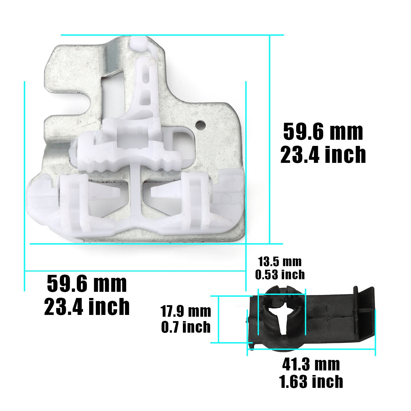 Front L  R window adjuster repair and installation clip, fits 51357125059, suitable for BMW X5 3.0I