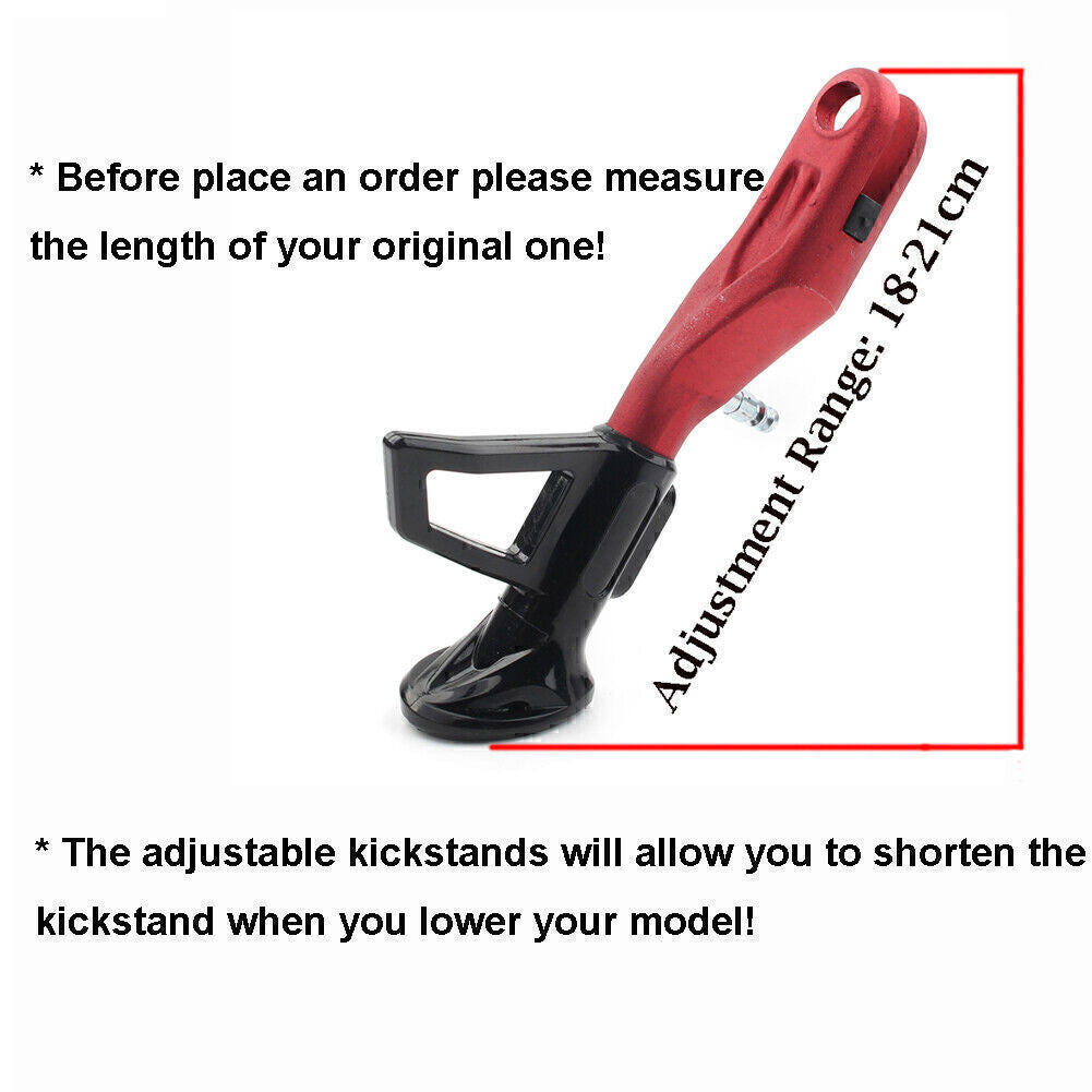 Adjustable 18-21CM Aluminum Kickstand Foot Stand Support Side Stand