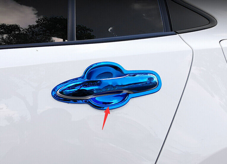 for Toyota for Corolla 2019-2023 Blue Steel Exterior Side Door Bowl Frame Trim 8pcs
