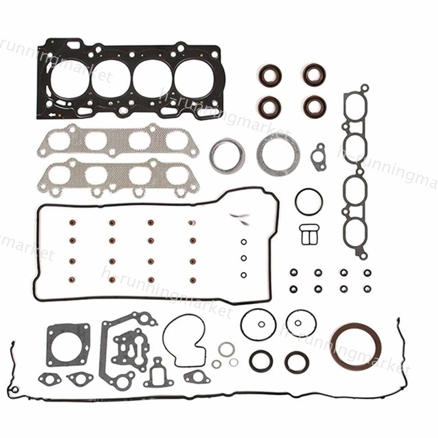 Engine Overhaul Gasket Seals Kit For 00-06 for Toyota Celica GTS Matrix for Corolla 1.8L