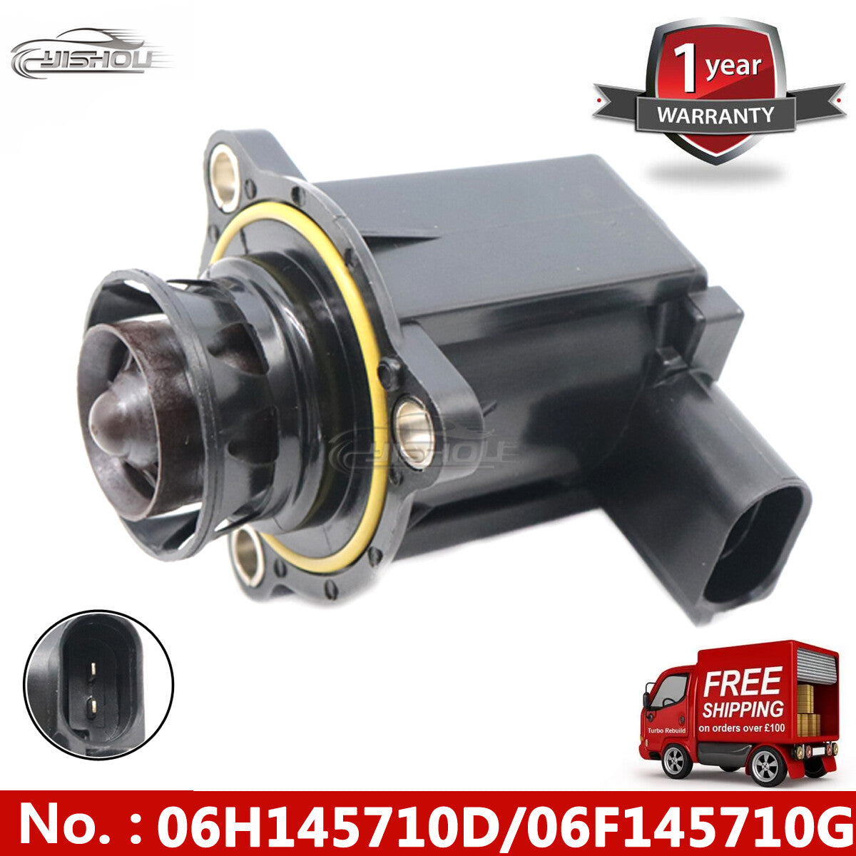 Suitable for Audi for VW 2.0T FSI TSI turbocharger splitter shut-off bypass valve 06F145710G