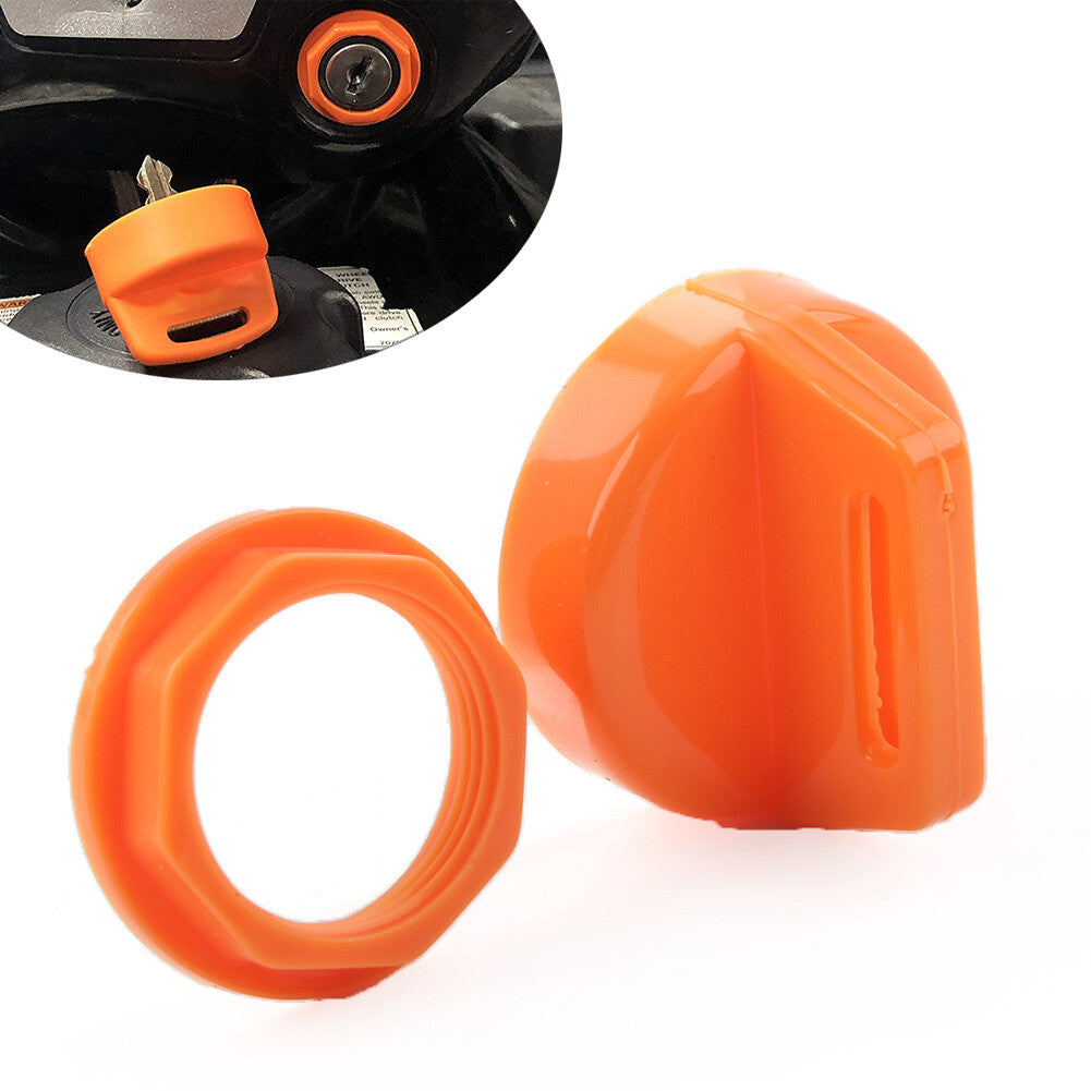 Fit for Polaris ATV RZR XP 800-1000 Ranger Sportsman Orange Ignition Key Cover w/Nut