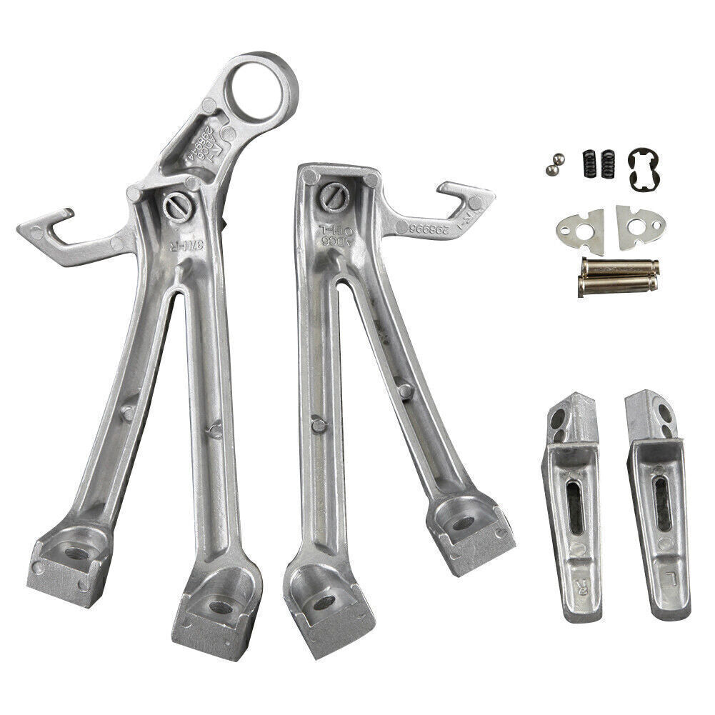 Passenger Footpegs Footrest Pedals Bracket Fit for SUZUKI GSXR600 GSXR750 2008-2010