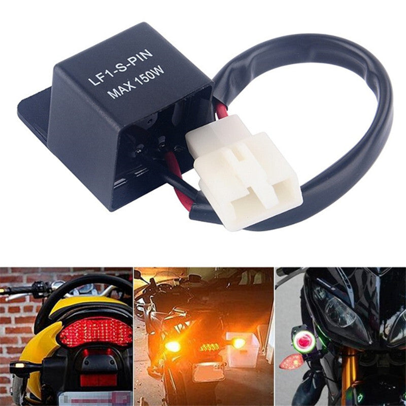 Motorcycle 2 Pin 12V Signal Rate Control LED Turn Light Flasher Blinker Relay