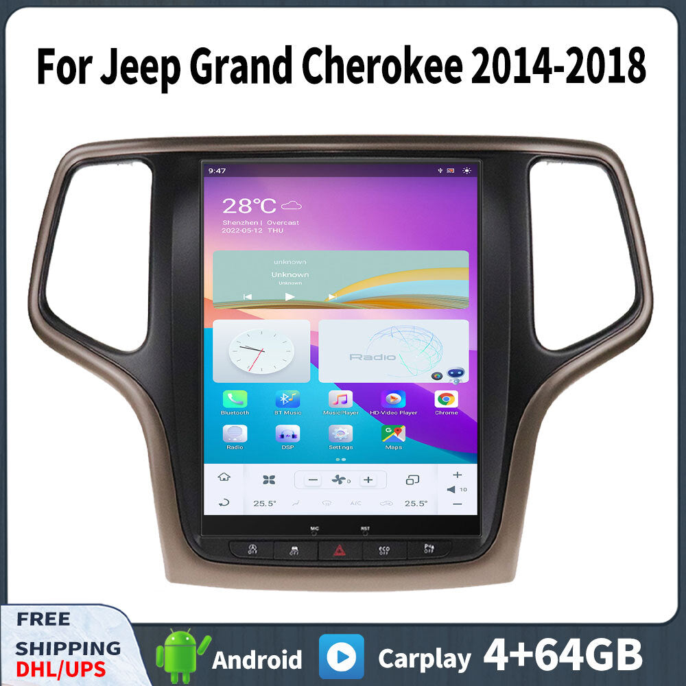 for Jeep for Grand Cherokee 2014-2018 Stereo Android Car Radio GPS CarPlay Screen