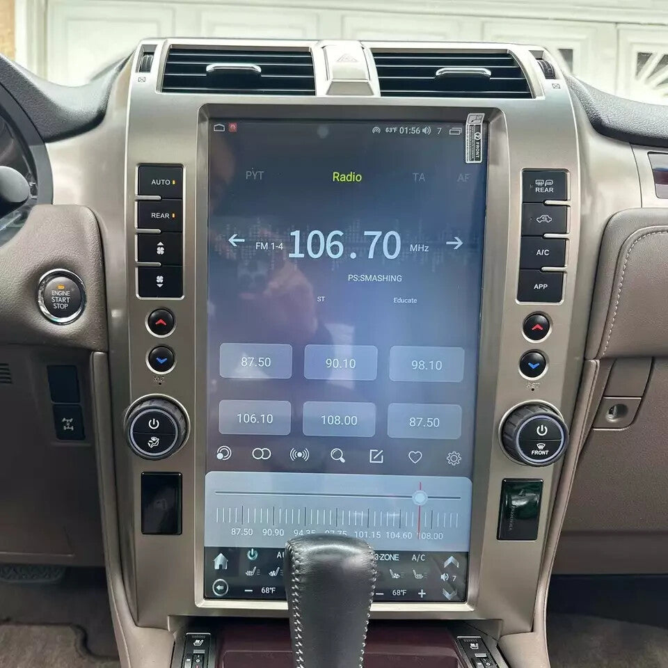 15.6 Android 13.0 Navigation Car GPS Stereo Radio Carplay for Lexus GX400 GX460