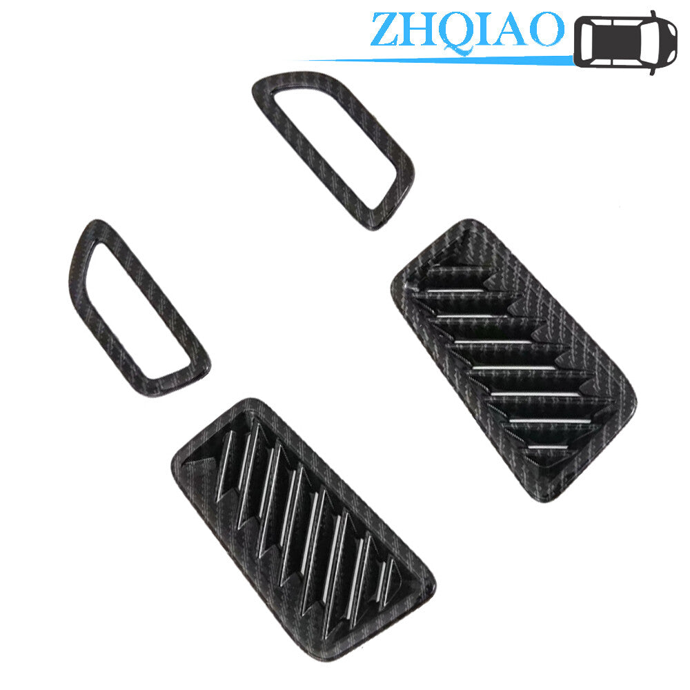 4PCS ABS Carbon Fiber Style Air Outlet Cover Trim Fits for Toyota RAV4 2019-2020