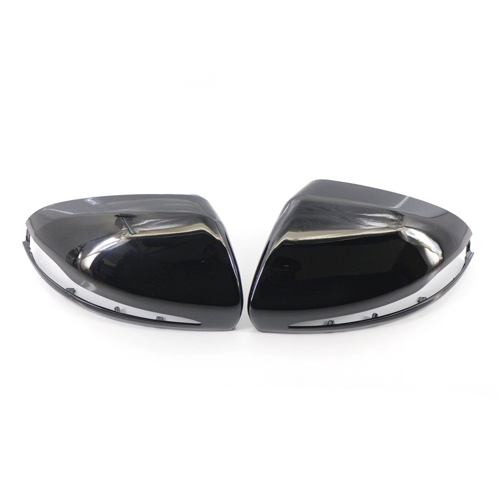 Gloss Black Mirror Cover Caps for Benz C E GLC Class W205 X253 W213 2016-2020 2A