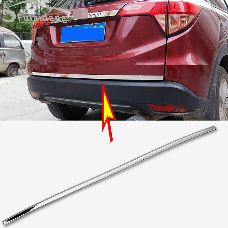 for Honda Vezel HR-V 2016-2020 STAINLESS REAR TRUNK TAILGATE DOOR LID COVER TRIM