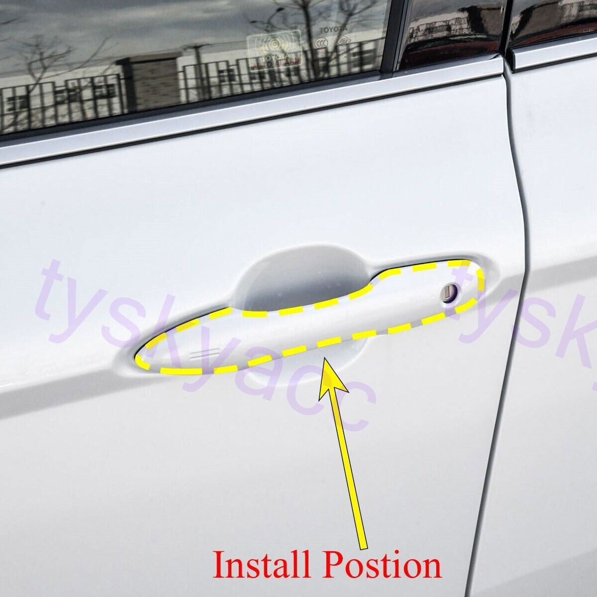 for Toyota for Corolla Cross 2022-2024 Door Handle Cover Chrome Moulding Accessories