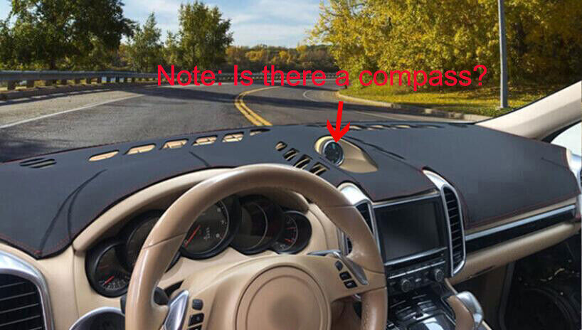1X PU leather Dashboard Dash Mat Non-slip DashMat Sun Shade Pad For Macan 18-23