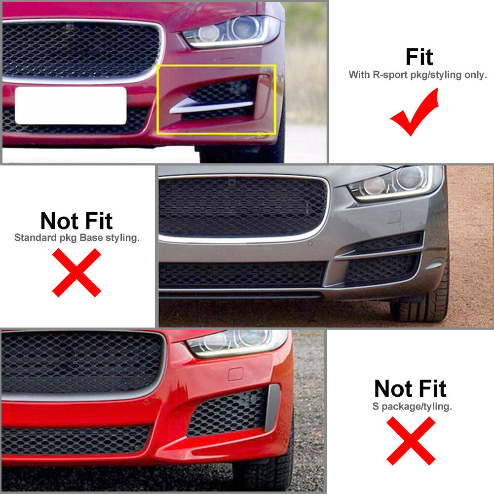 Front Bumper Outer Grill Cover for Jaguar XE R-Sport 2015-2019 T4N5890 T4N5888