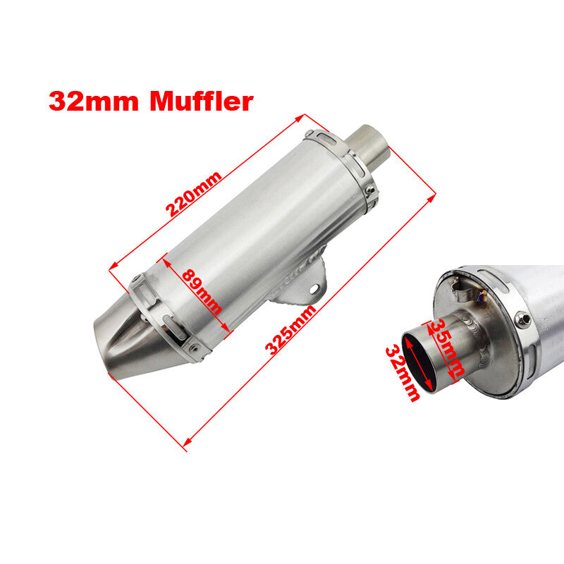 32mm Performance Racing Exhaust T4 Muffler For Pit Dirt for Mini Motocross 150cc 160