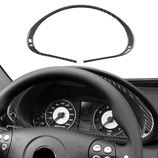 Carbon Fiber Inner Dashboard Speedmeter Panel Trim for Benz C Class W203 2005-07