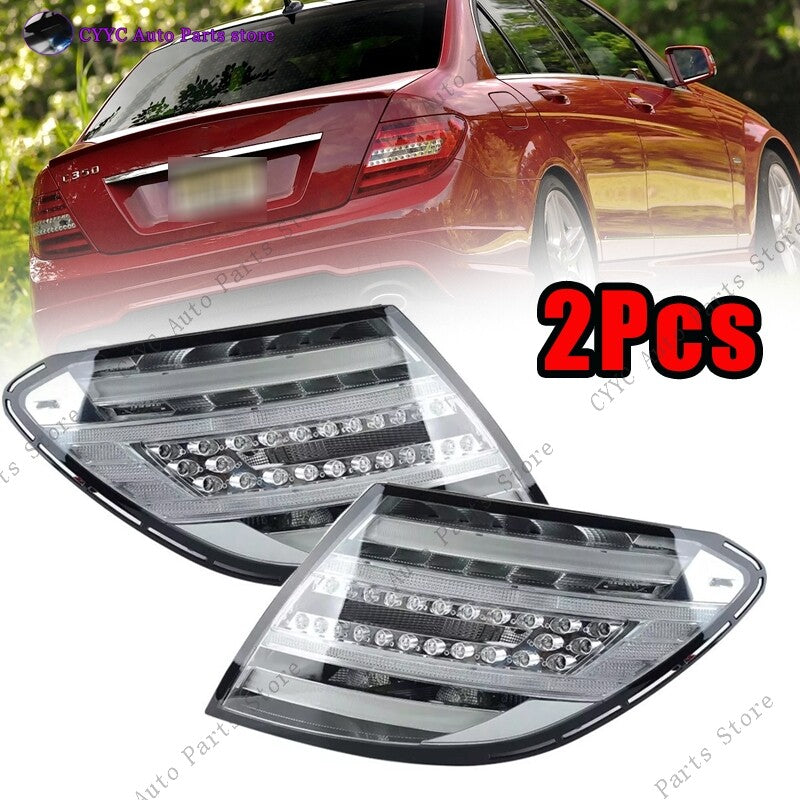 1Pair Rear LED Tail Lights For 2011-2014 for Mercedes Benz Class C W204