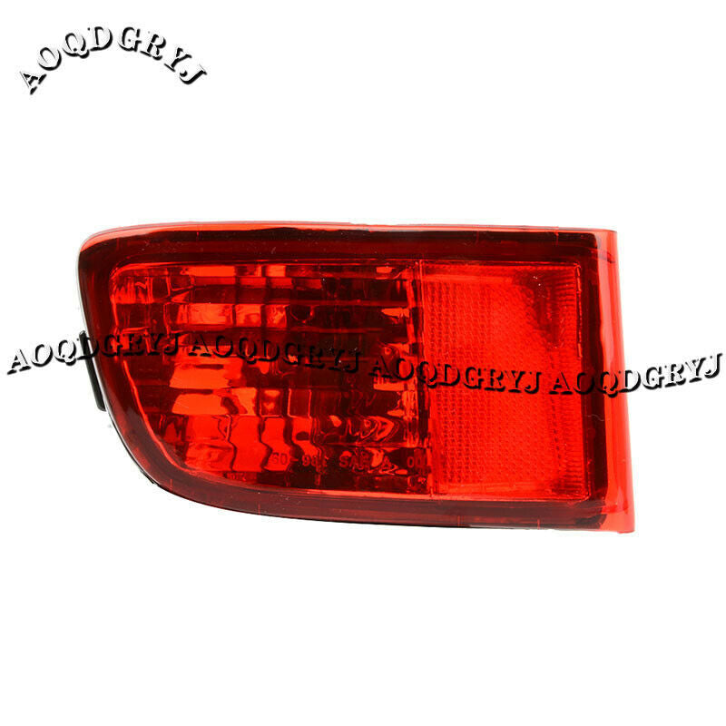 2X Red Rear Bumper Fog Light Housing Lamp Shell for Toyota Prado LC120 2003-2009