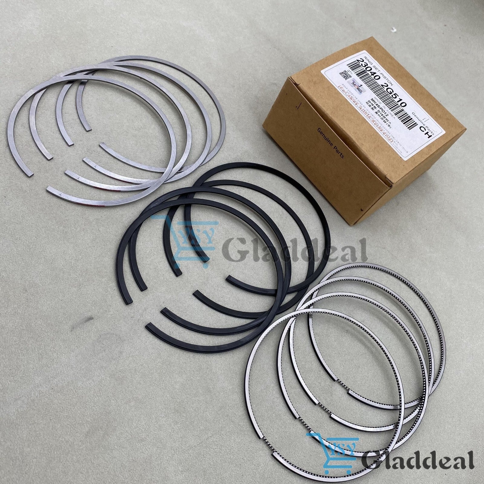 Equipment Manufacturer (OE) Piston Ring Kit for Hyundai for Kia 23040-2G510 - Standard Size