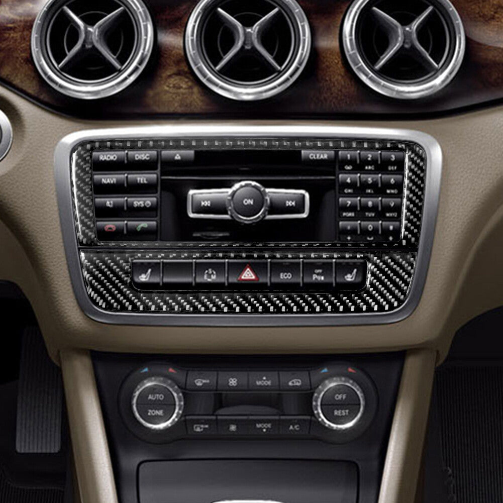 Carbon Fiber Radio Trim for Mercedes-Benz CLA 2014-2018/GLA 2015-18 Type-A