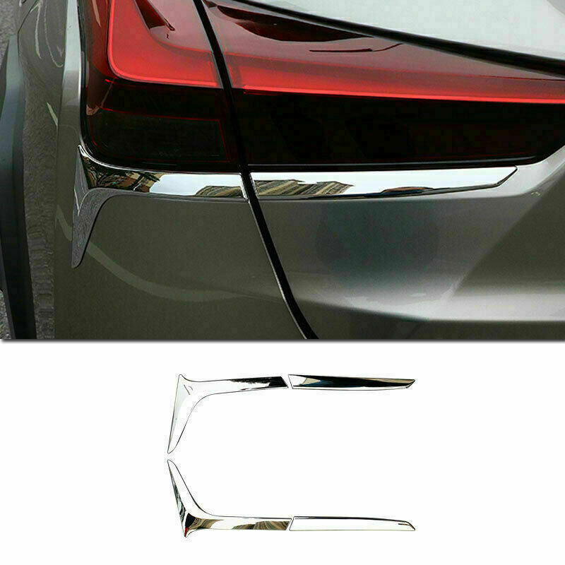 4P for Lexus UX250h UX200 2019-2022 Chrome Rear Tail Light Lamp Strip Decor Trim