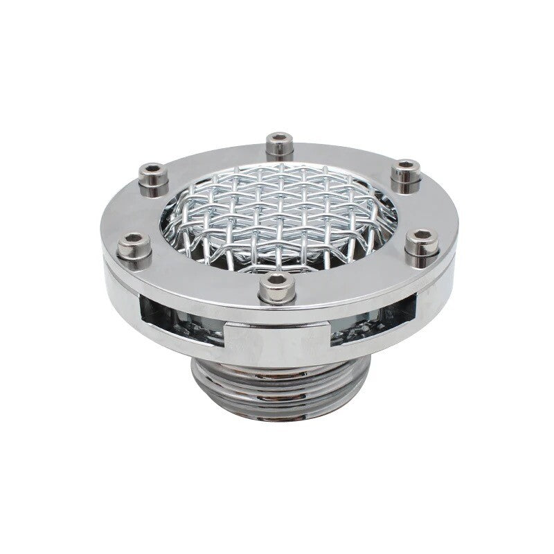 Chrome Fuel Oil Tank Gas Cap Cover Mesh for Harley Touring Sportster 1200 883 48